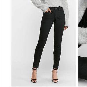 Express Cozy Fleece Mid Rise Legging Jean